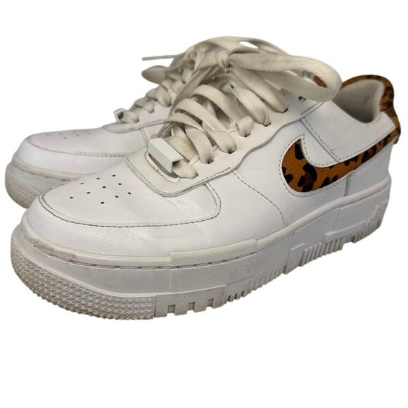 Nike Air Force 1 Low Pixel SE “White Leopard Print” CV8481-100 size 6.5 - Picture 1 of 9